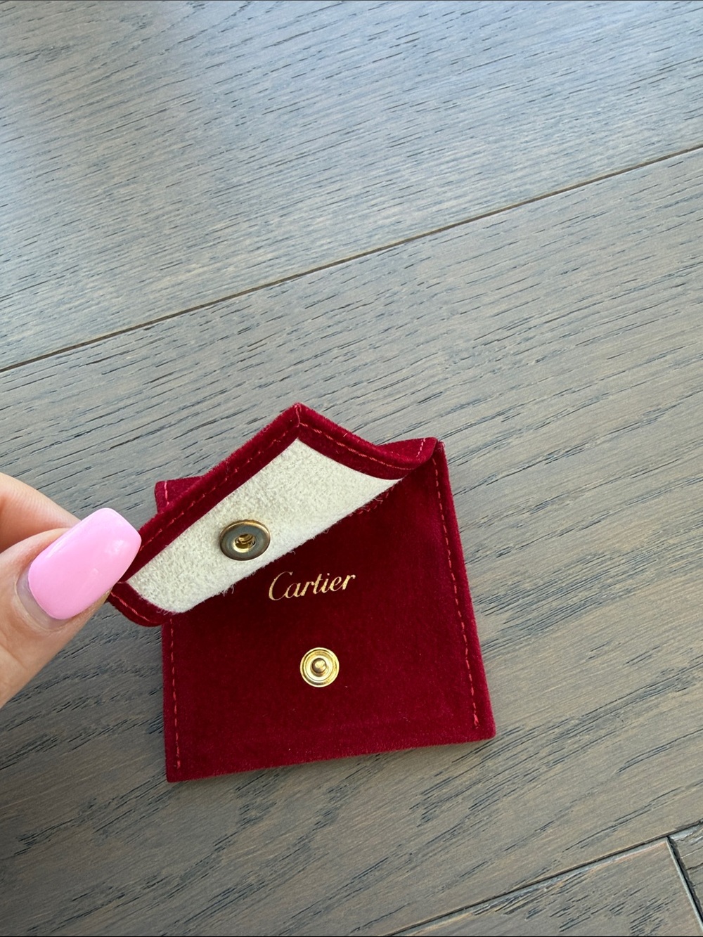 Authentic Cartier Small Jewelry Pouch